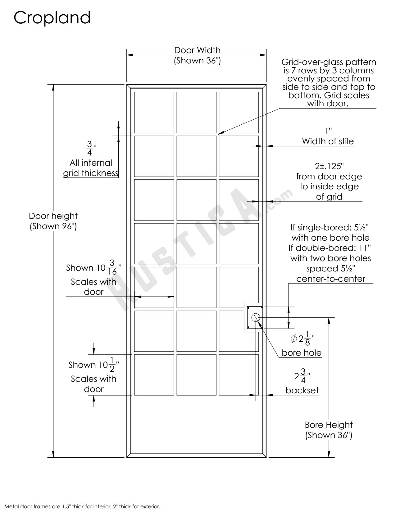 Dimensions Of Commercial Exterior Double Door at Albert Prowell blog